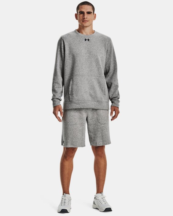 Men's UA Hustle Fleece Shorts, Gray, pdpMainDesktop image number 2